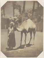 KF 1966 010
<br/>
Dromedaris met begeleider
<br/>
<em>Jarrot, Édouard (1835 - 1873)</em>